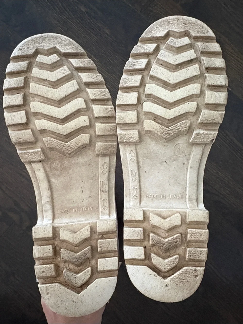 Burberry White Rain Boots with Red Logo Panels